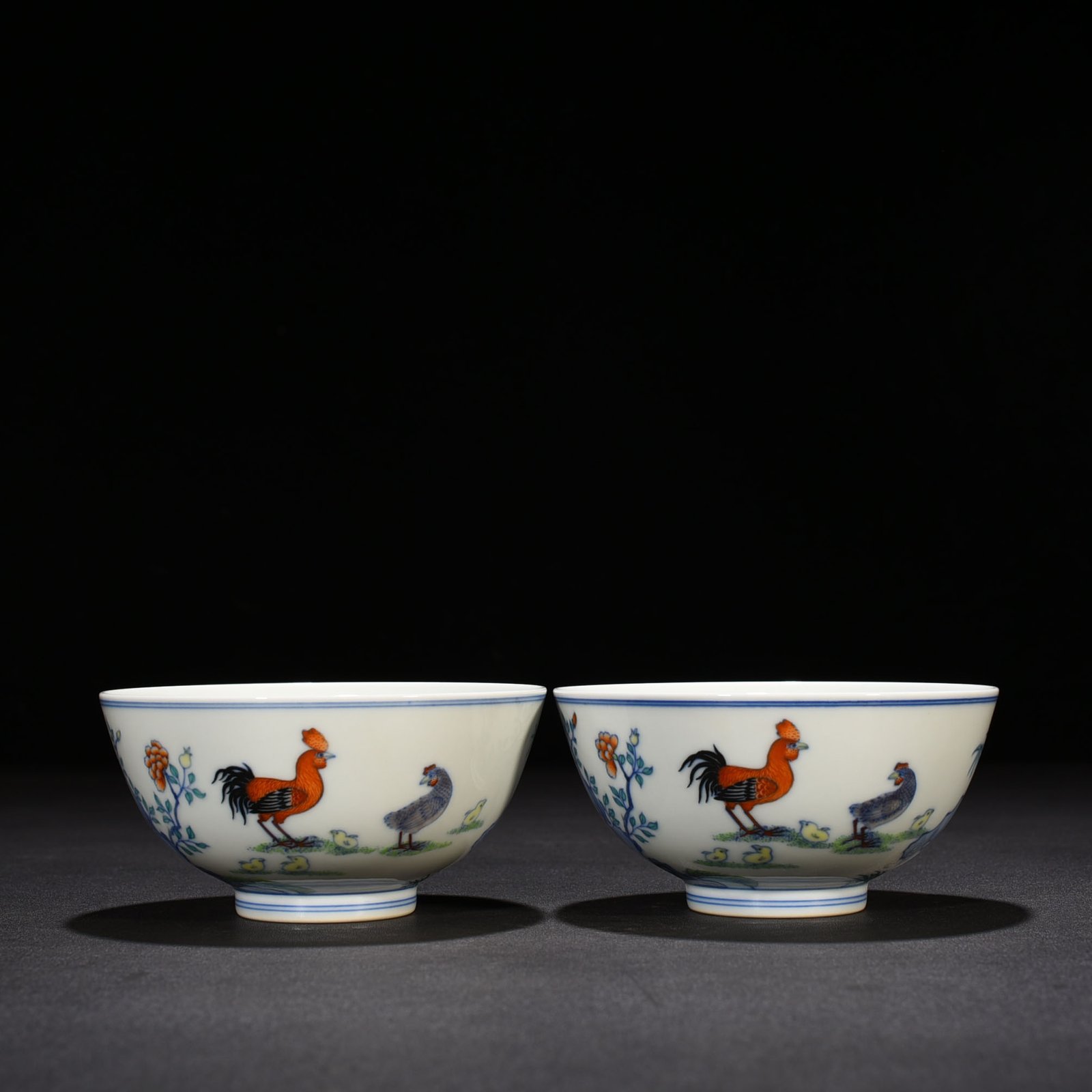 Qing Dynasty Yongzheng Doucai family portrait chicken bowl