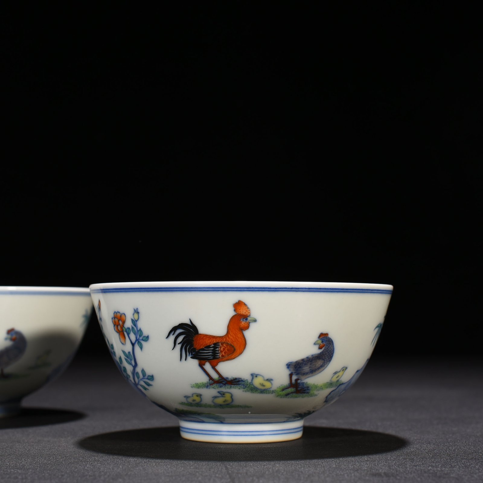 Qing Dynasty Yongzheng Doucai family portrait chicken bowl