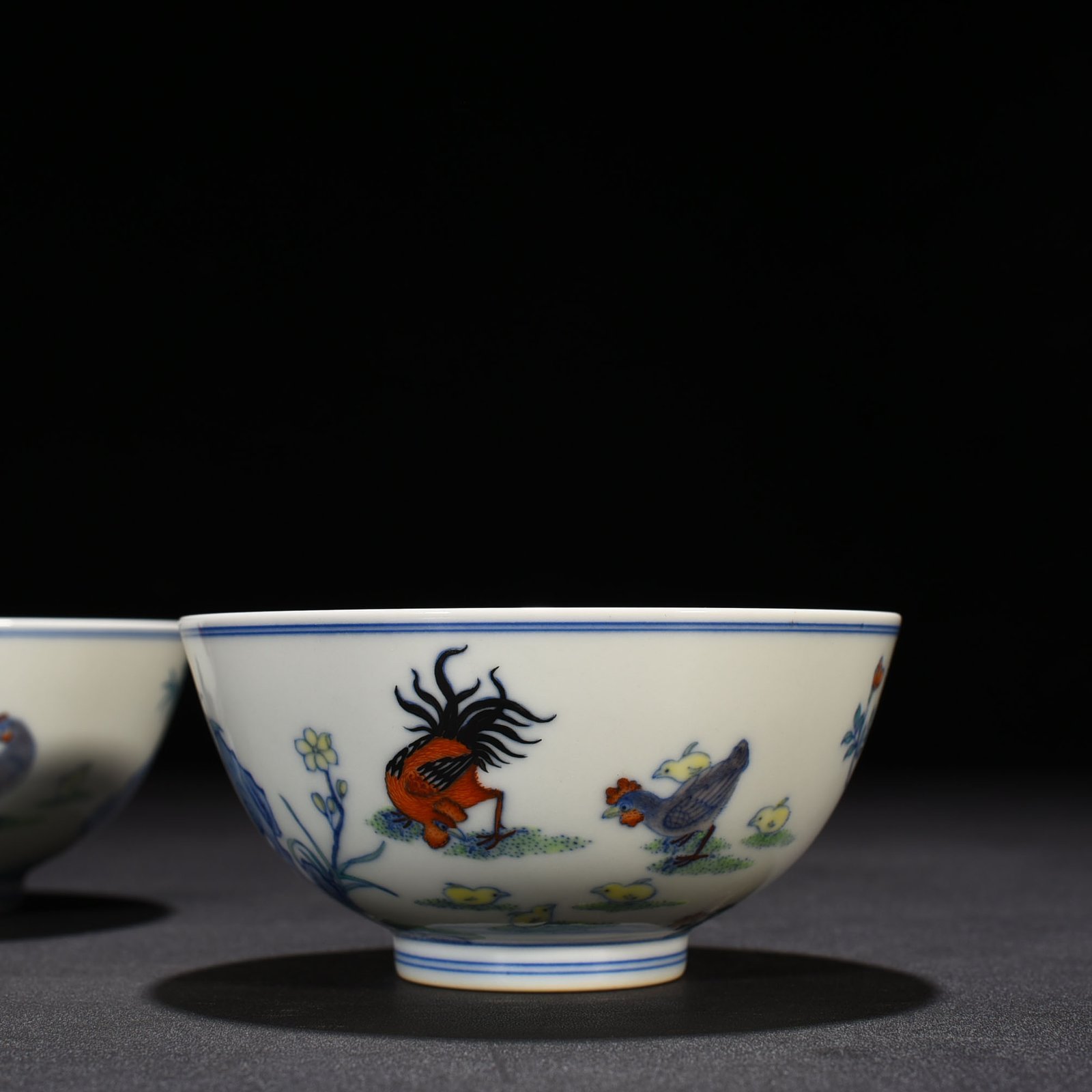 Qing Dynasty Yongzheng Doucai family portrait chicken bowl