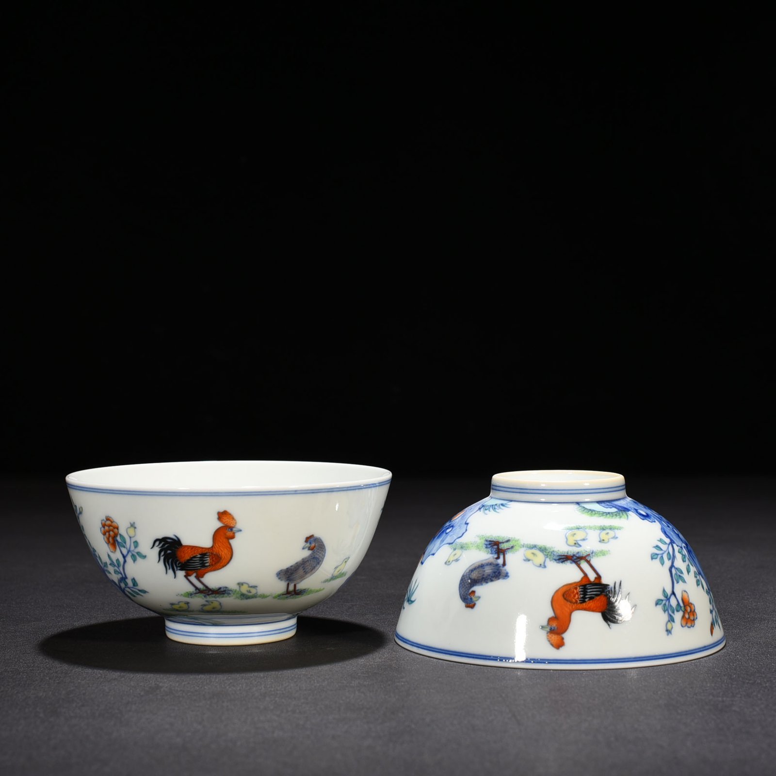 Qing Dynasty Yongzheng Doucai family portrait chicken bowl