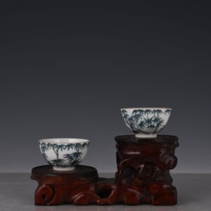 Qing Dynasty Yongzheng Doucai Bamboo Cup