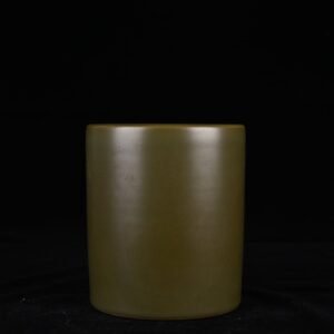 Qing Dynasty Yongzheng tea powder glaze pen holder