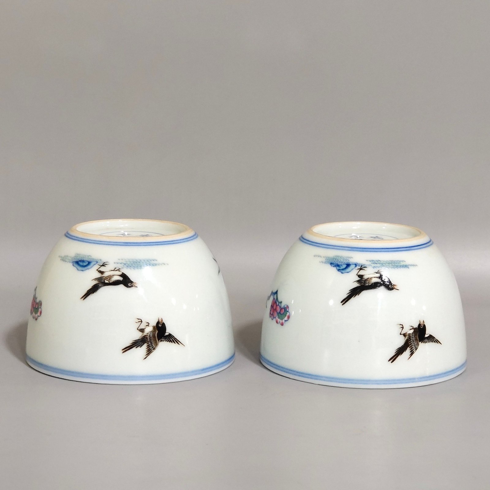 Ming Dynasty Chenghua sustenance money happy lintel cup