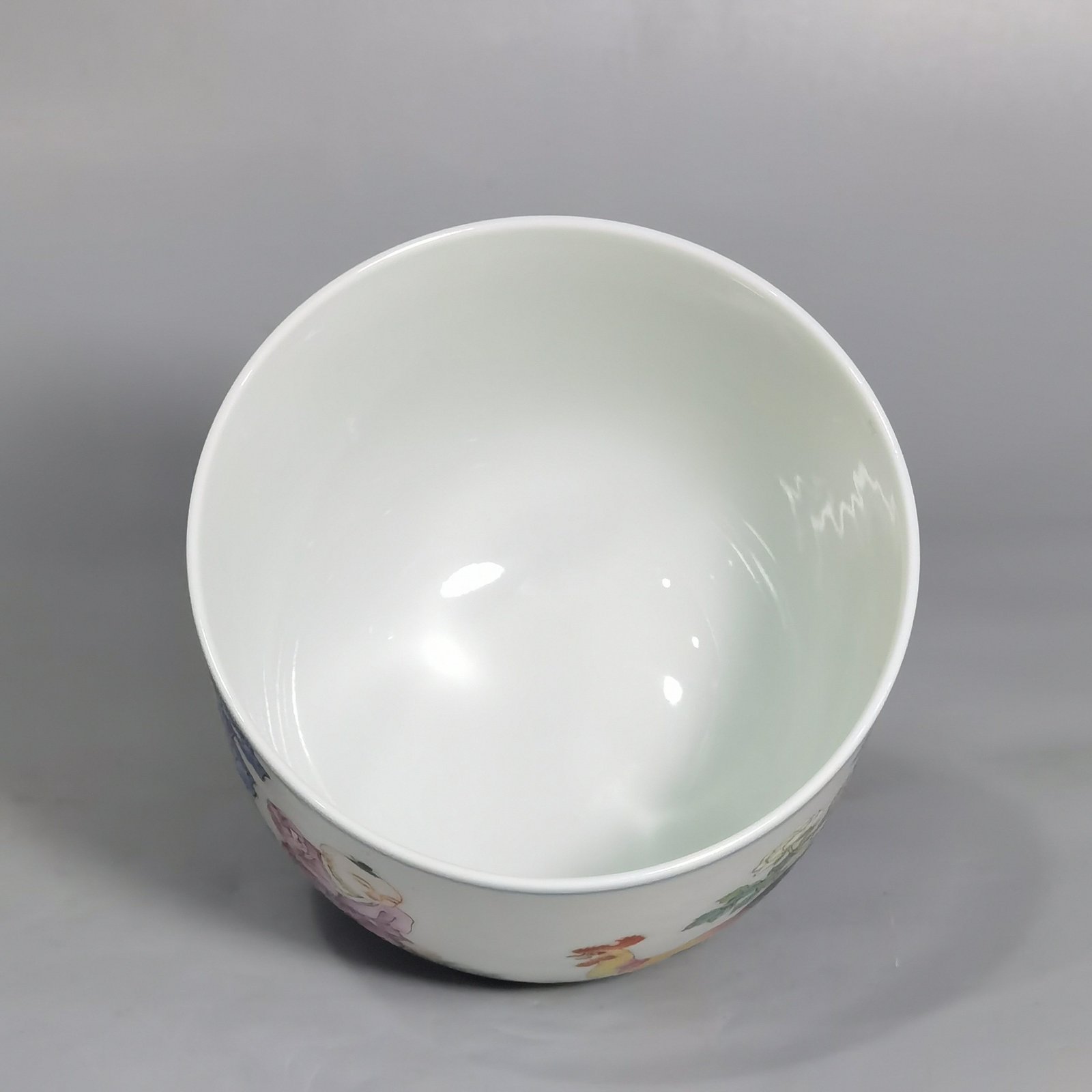 Qing Dynasty Qianlong antique pastel chicken cup