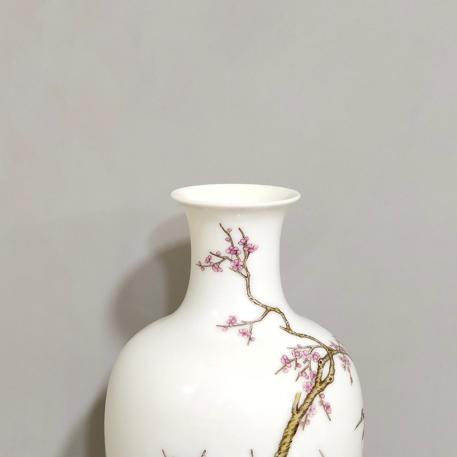 Qing Dynasty Hongxian A red-crowned crane inscribed with a poem made in the Hongxian year