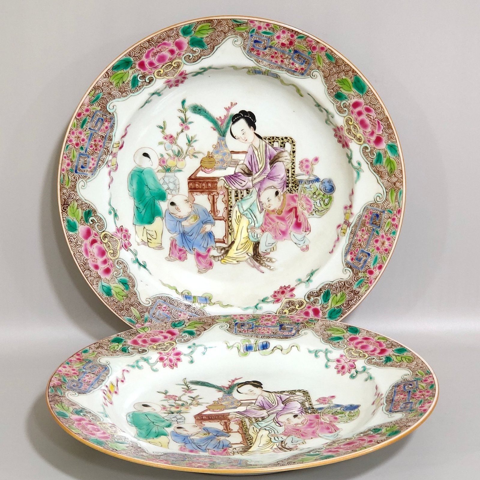Qing Dynasty Overseas exported education plate