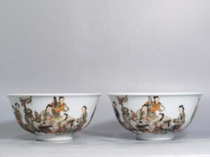 Qing Dynasty Qianlong dated more than nine years ink and color inscription on gold