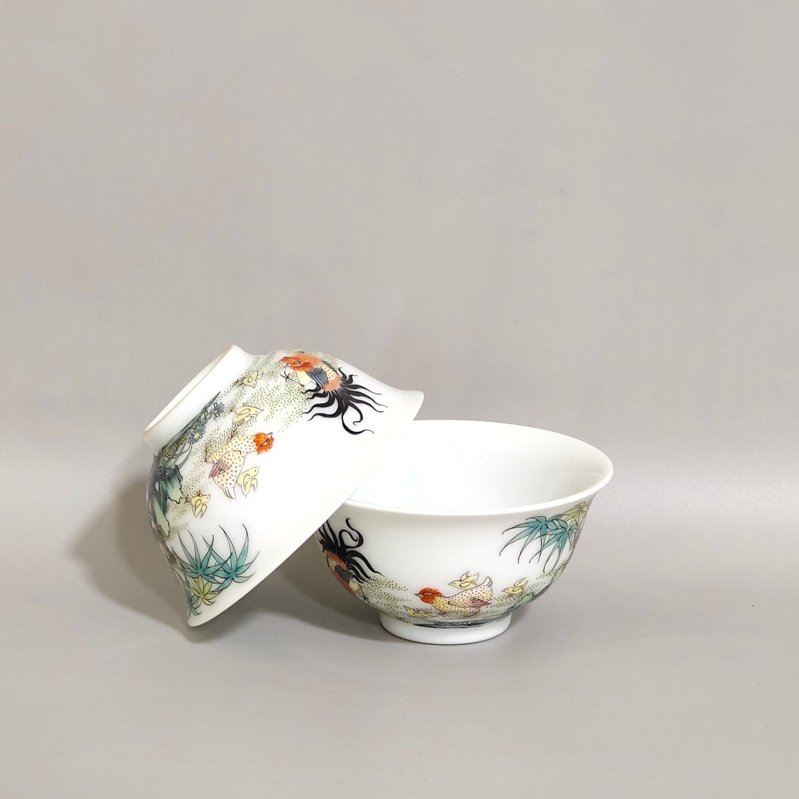 Qing Dynasty Qianlong family cup with good luck and great fortune