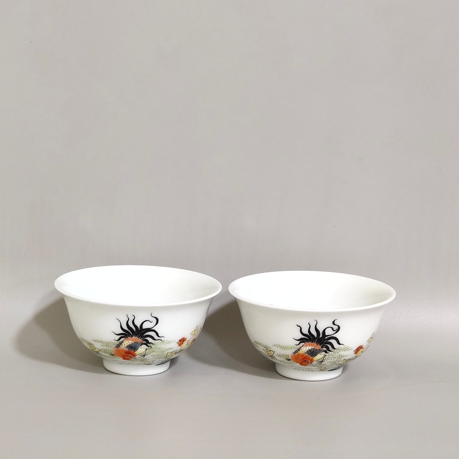 Qing Dynasty Qianlong family cup with good luck and great fortune
