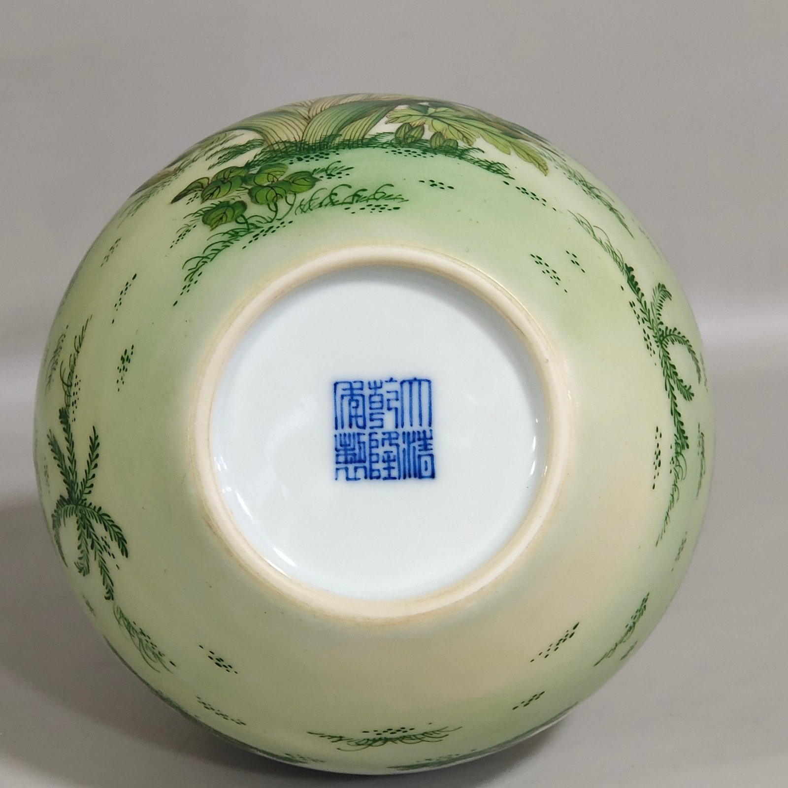 Qing Dynasty Qianlong enamel Lang Shining orchid poem celestial vase