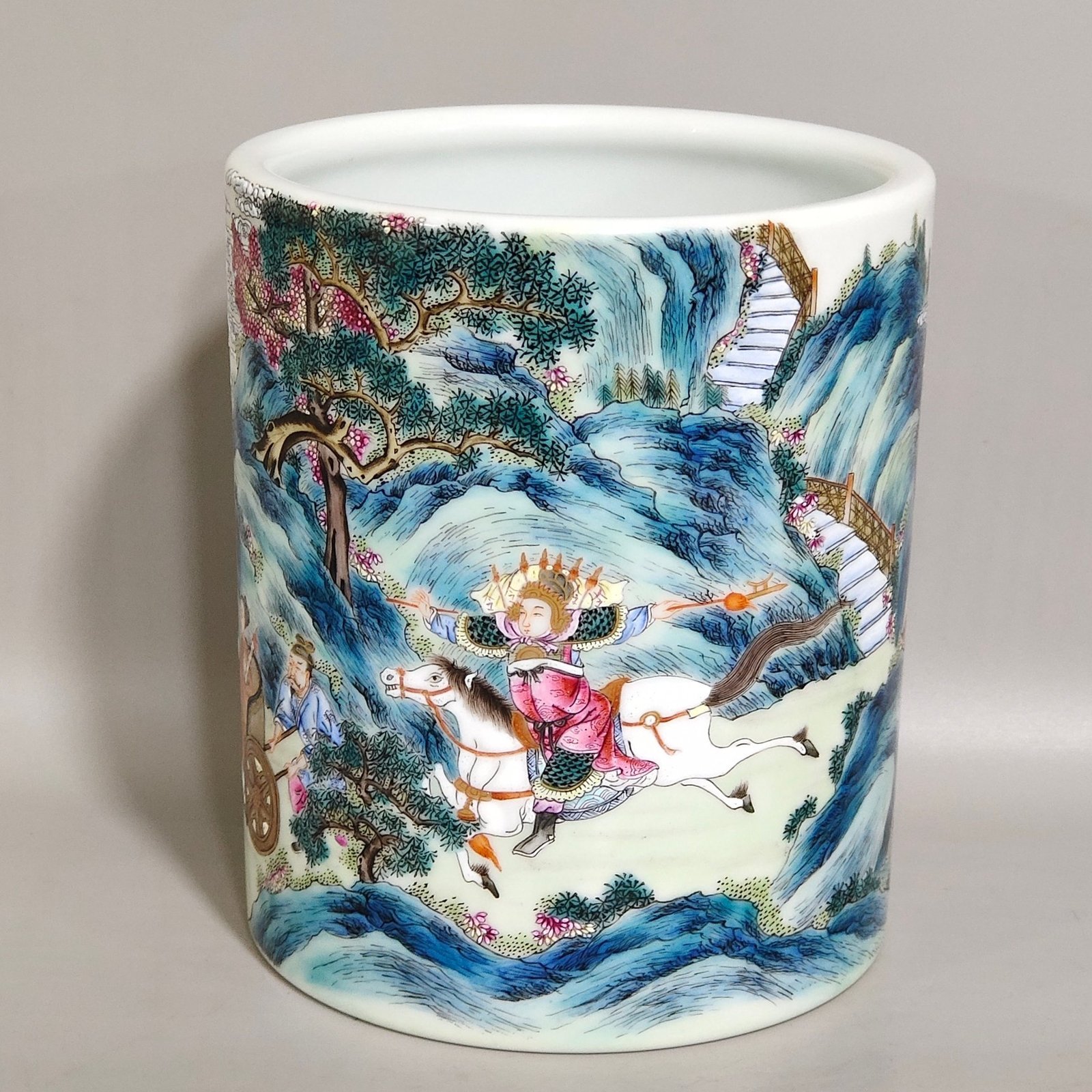Qing Dynasty Qianlong Zhao Zilong’s Savior Pen Holder