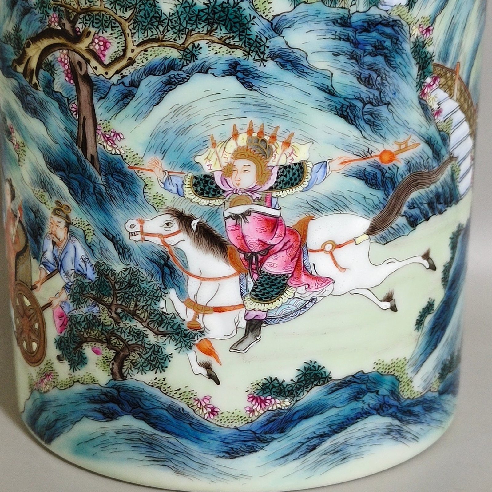 Qing Dynasty Qianlong Zhao Zilong’s Savior Pen Holder