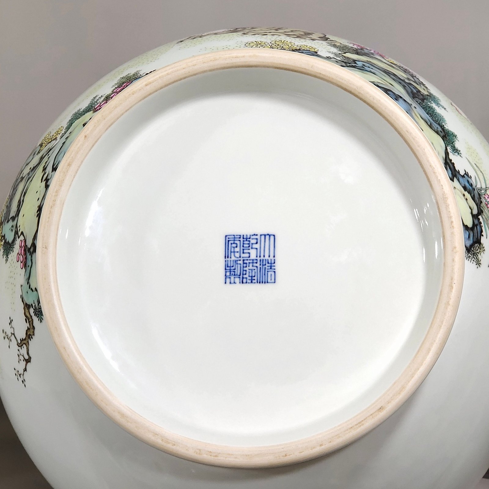 Qing Dynasty Qianlong Nine Peach Nine Boys Nine Sons Flat Peach Deer Head Zun