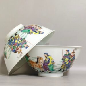 Qing Dynasty Qianlong character story bowl