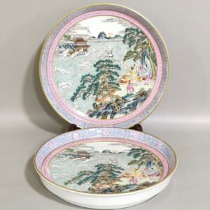 Qing Dynasty Qianlong multi-character "Haiwu Tim" chip plate