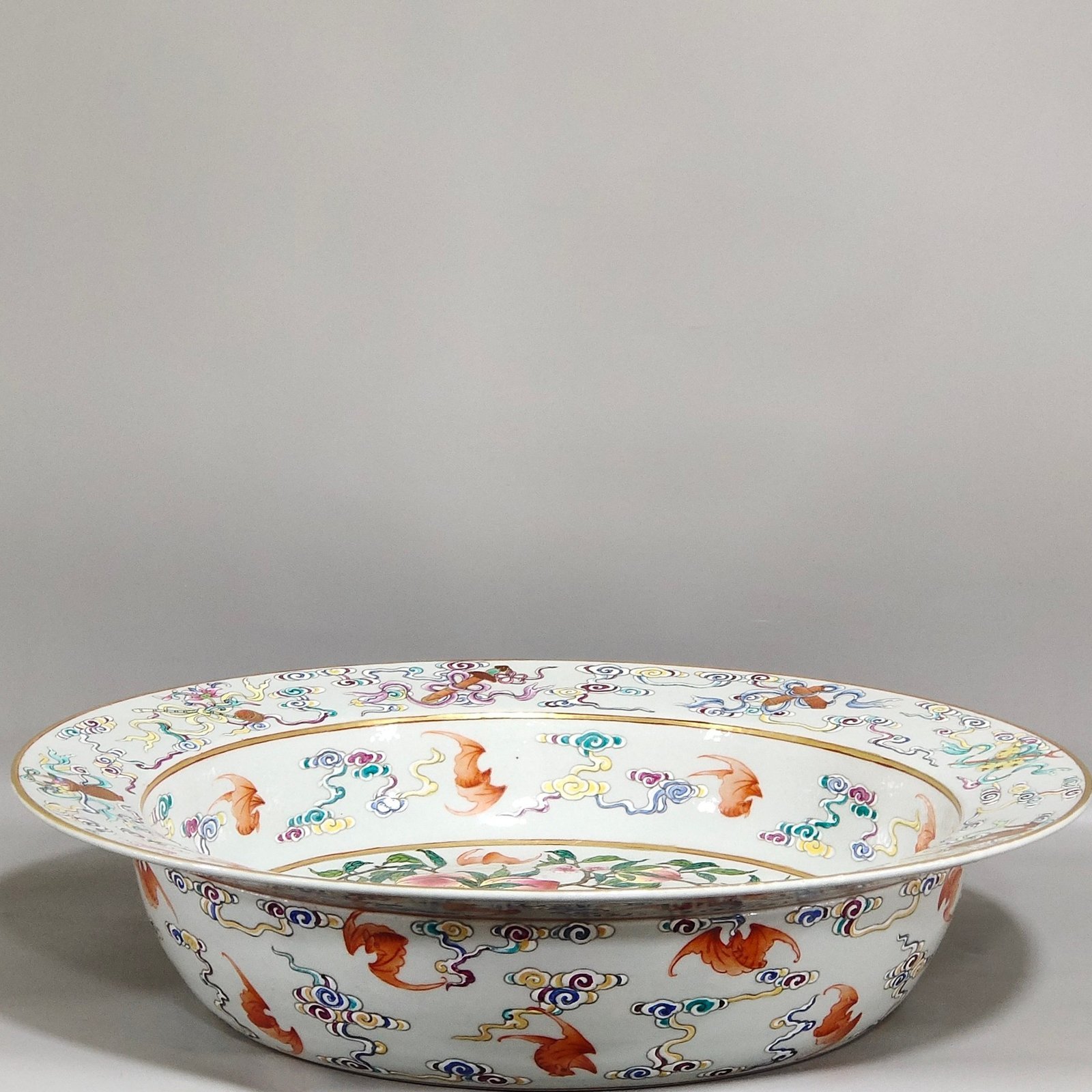 Qing Dynasty Qianlong Duofuduoshou washbasin