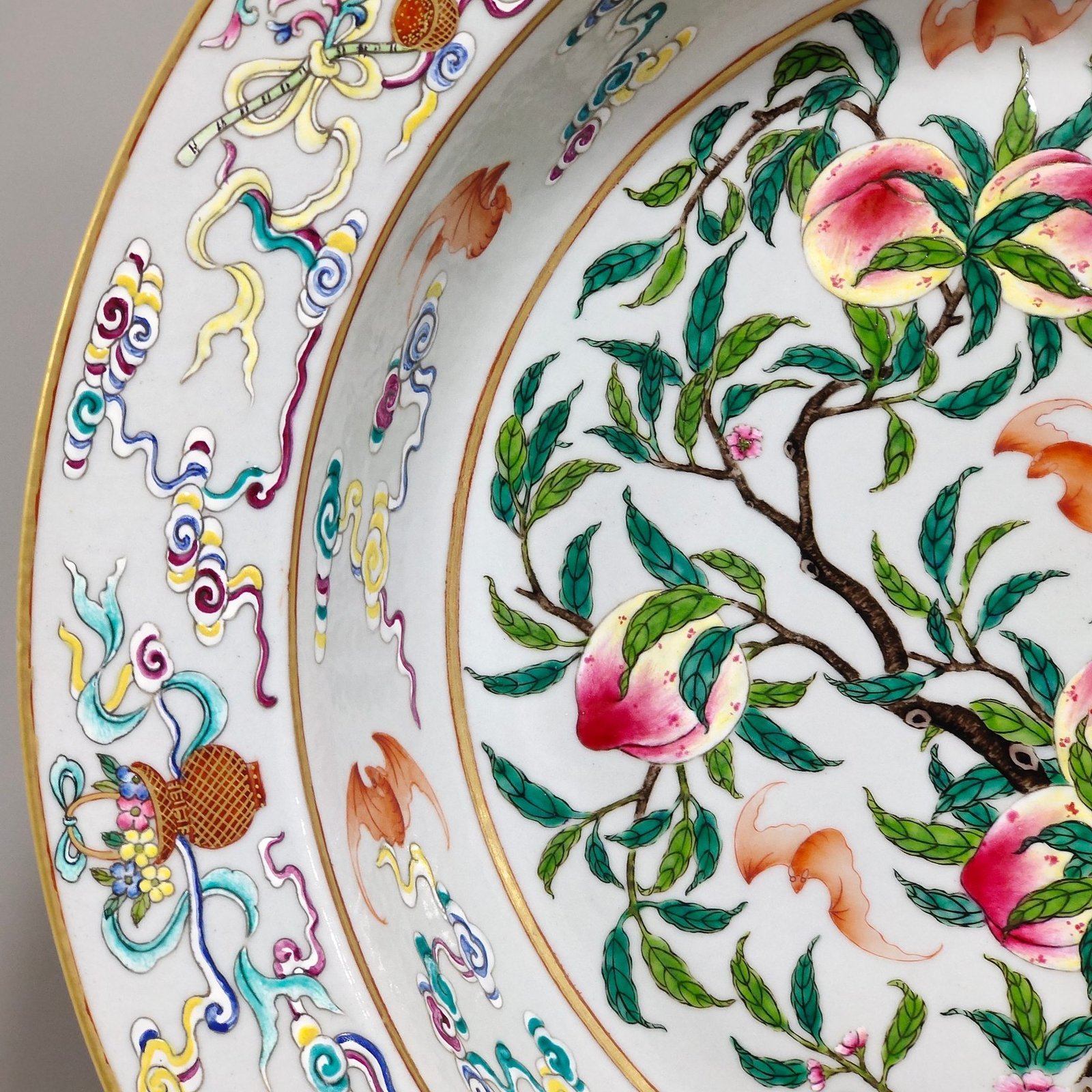 Qing Dynasty Qianlong Duofuduoshou washbasin