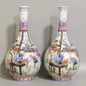 Qing Dynasty Qianlong A story vase