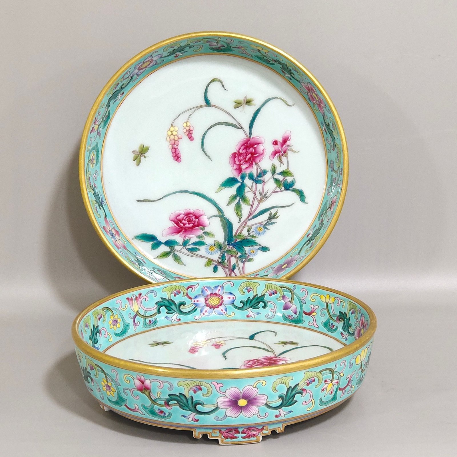 Qing Dynasty Qianlong green orchid wash