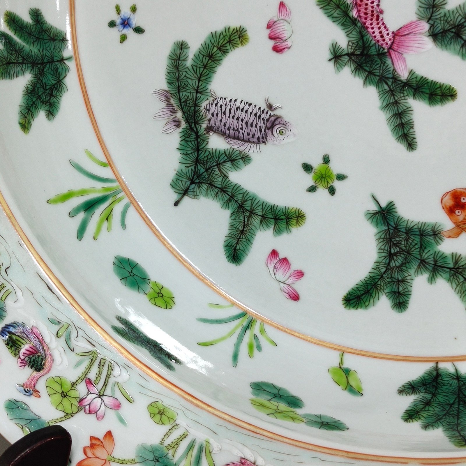 Qing Dynasty Qianlong goldfish Mantang wash basin