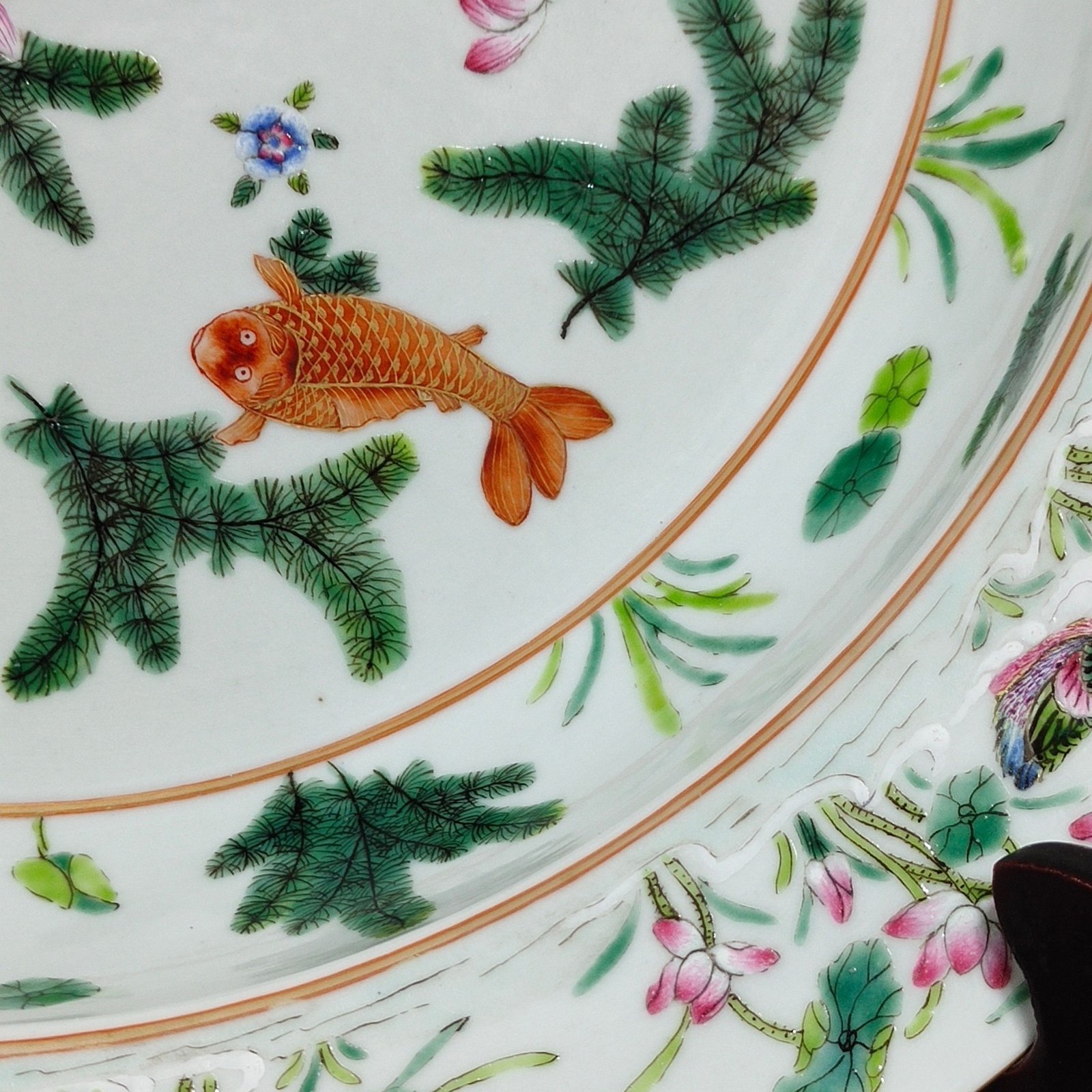 Qing Dynasty Qianlong goldfish Mantang wash basin
