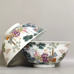 Qing Dynasty Jiaqing baby play bowl