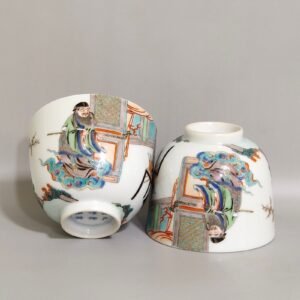 Qing Dynasty Kangxi character story cup