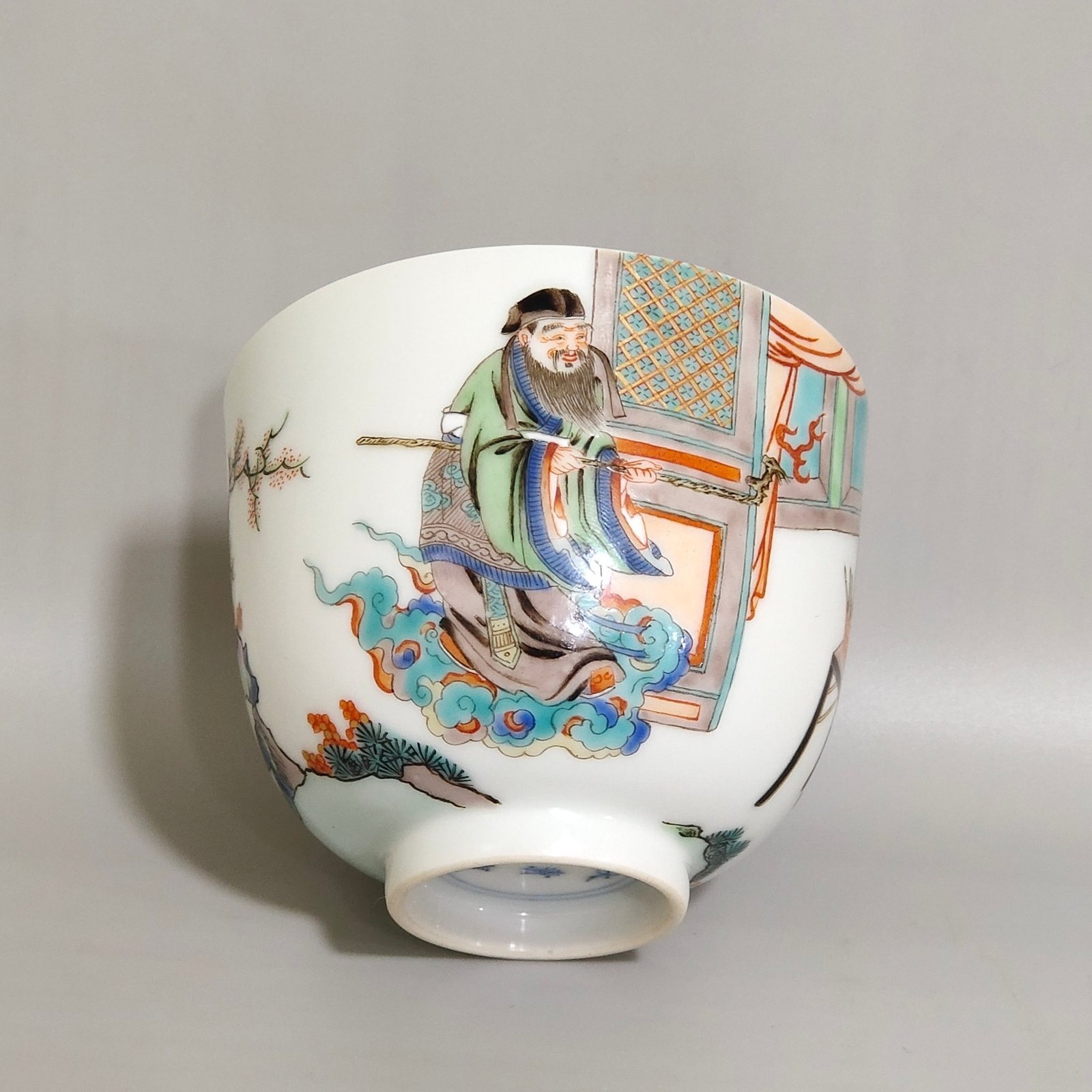 Qing Dynasty Kangxi character story cup