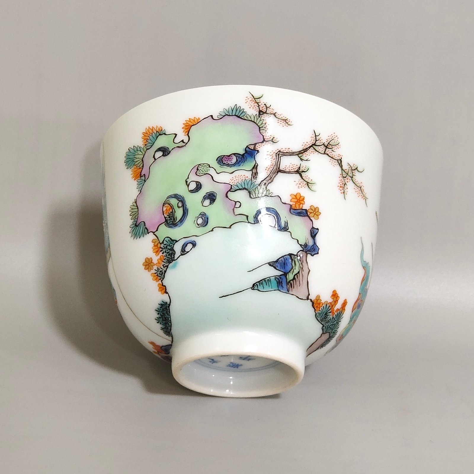 Qing Dynasty Kangxi character story cup