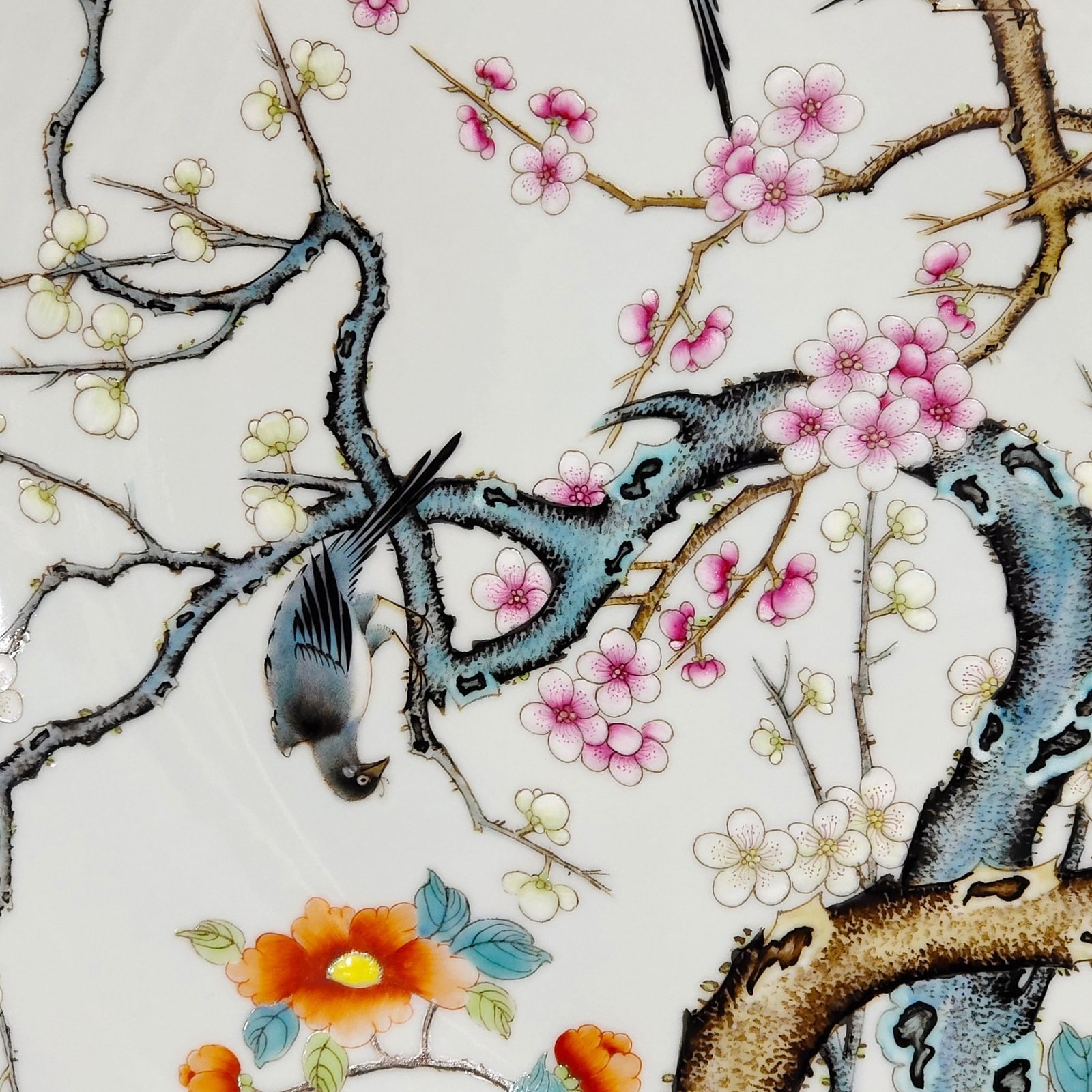 Qing Dynasty Yongzheng Famille Rose porcelain plate