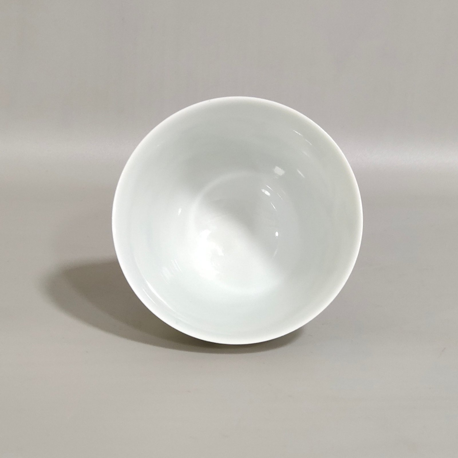 Qing Dynasty Yongzheng ink color reed and wild goose cup