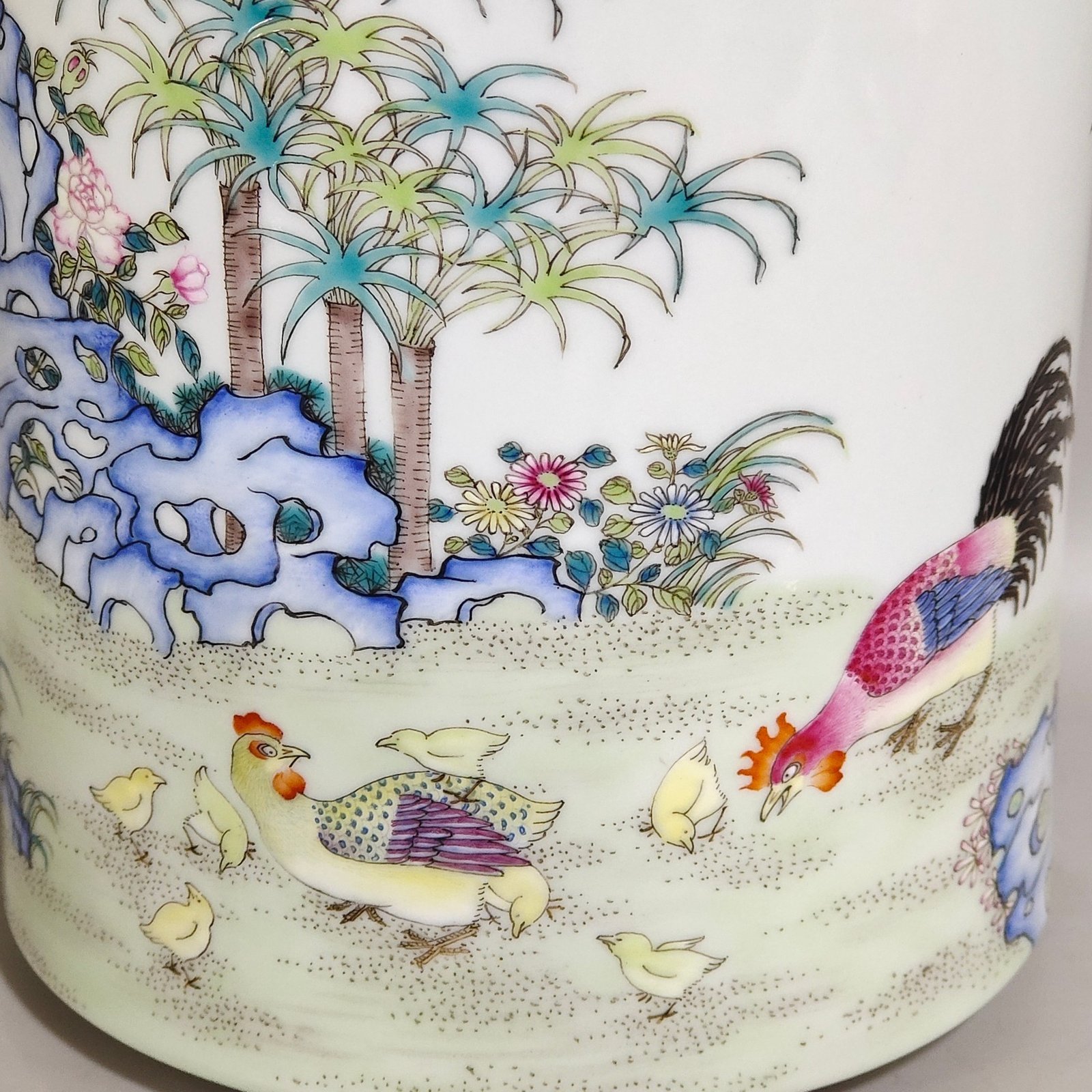 Qing Dynasty Yongzheng family celebration pen holder