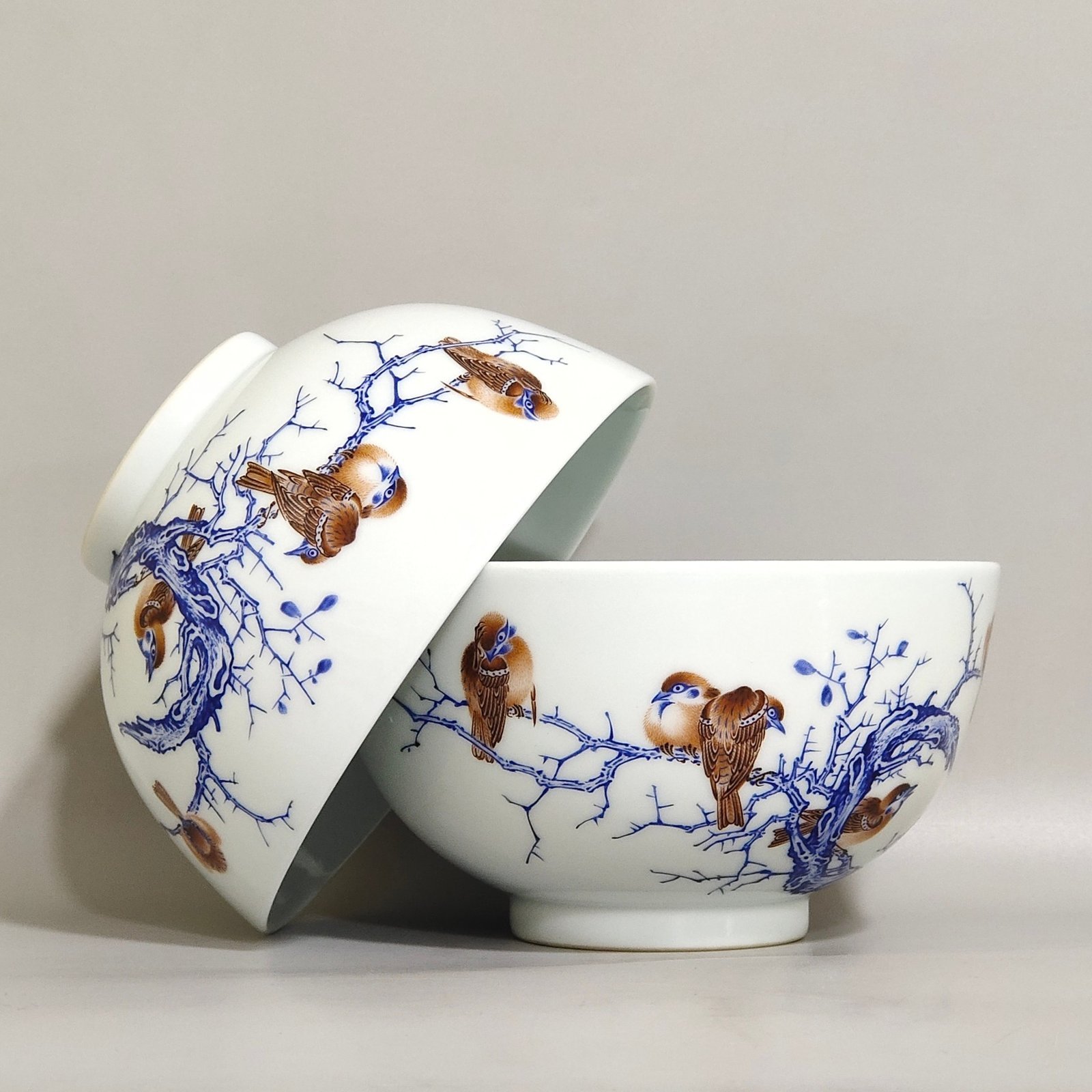 Qing Dynasty Yongzheng A mahjong poetry bowl