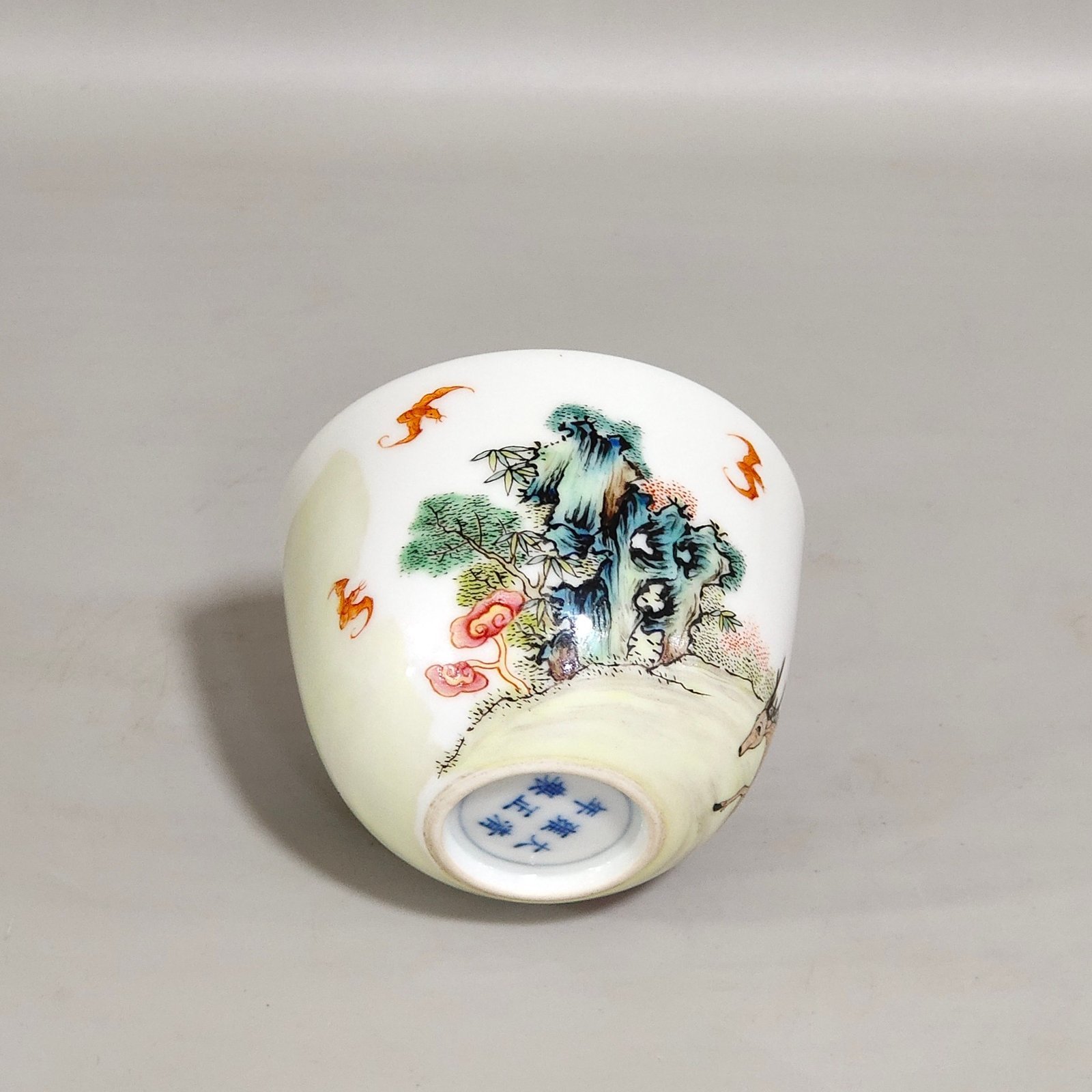 Qing Dynasty Yongzheng Royal Deer Immortal Cup