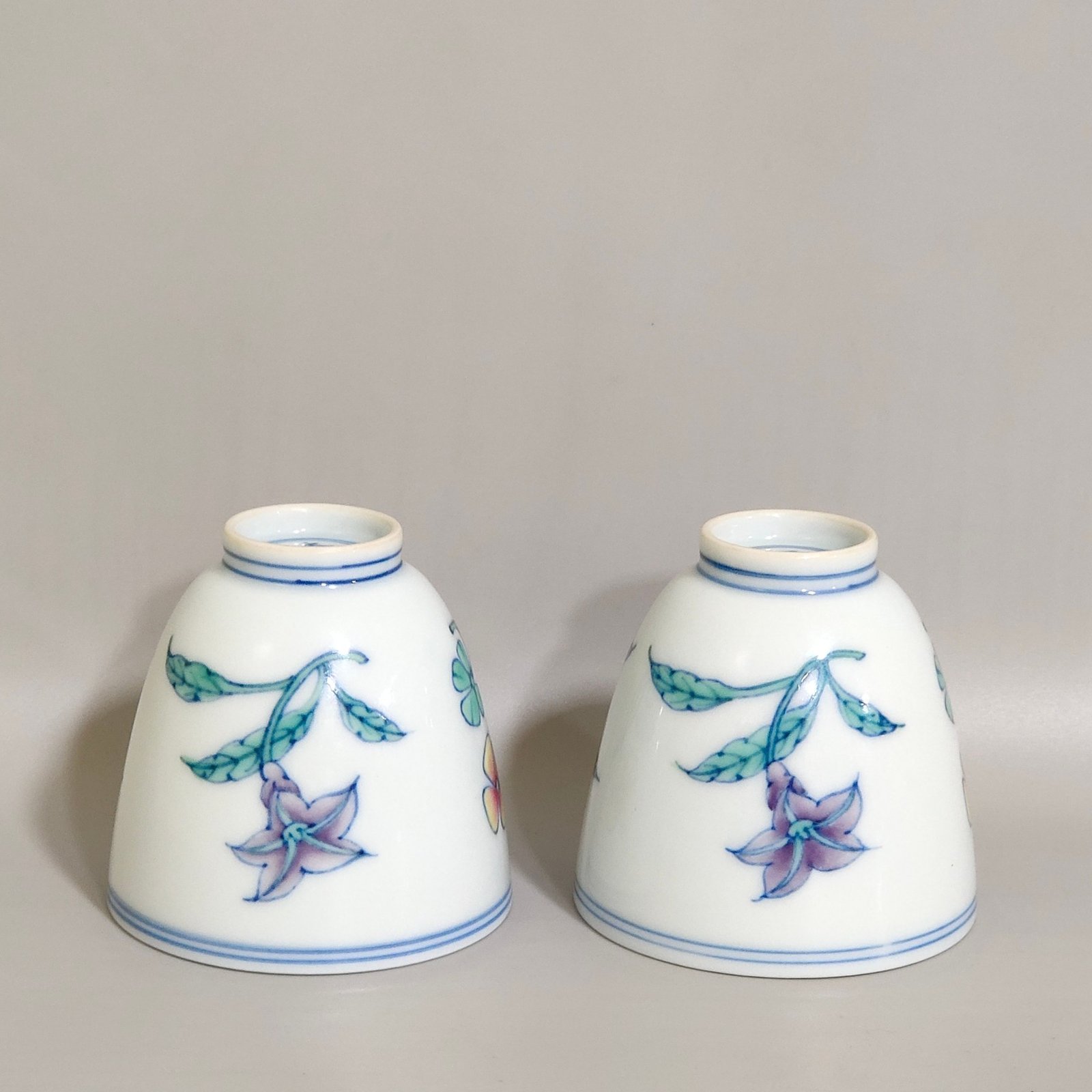 Qing Dynasty Yongzheng doucai sustenance money Sanqiu cup