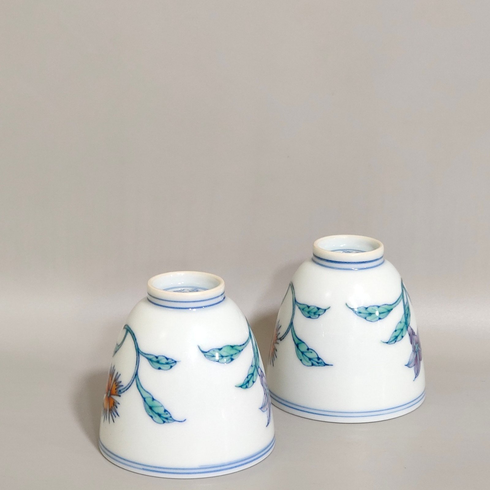 Qing Dynasty Yongzheng doucai sustenance money Sanqiu cup