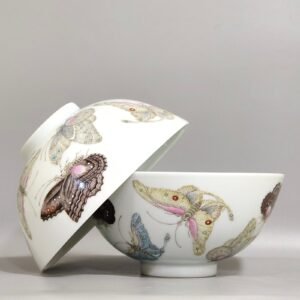 Qing Dynasty Yongzheng butterfly bowl