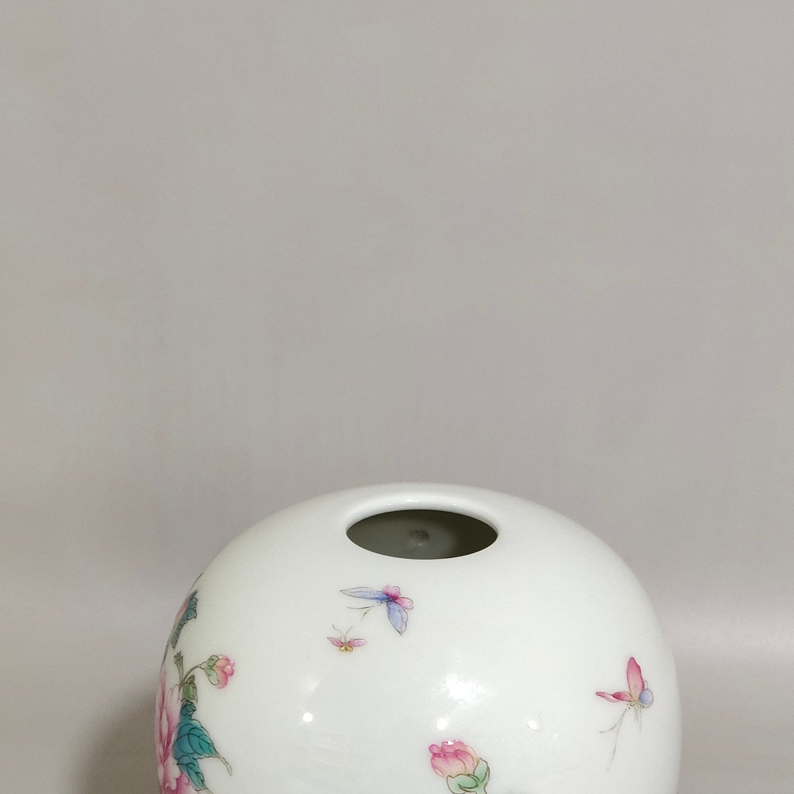 Qing Dynasty Yongzheng Butterfly flower water drop