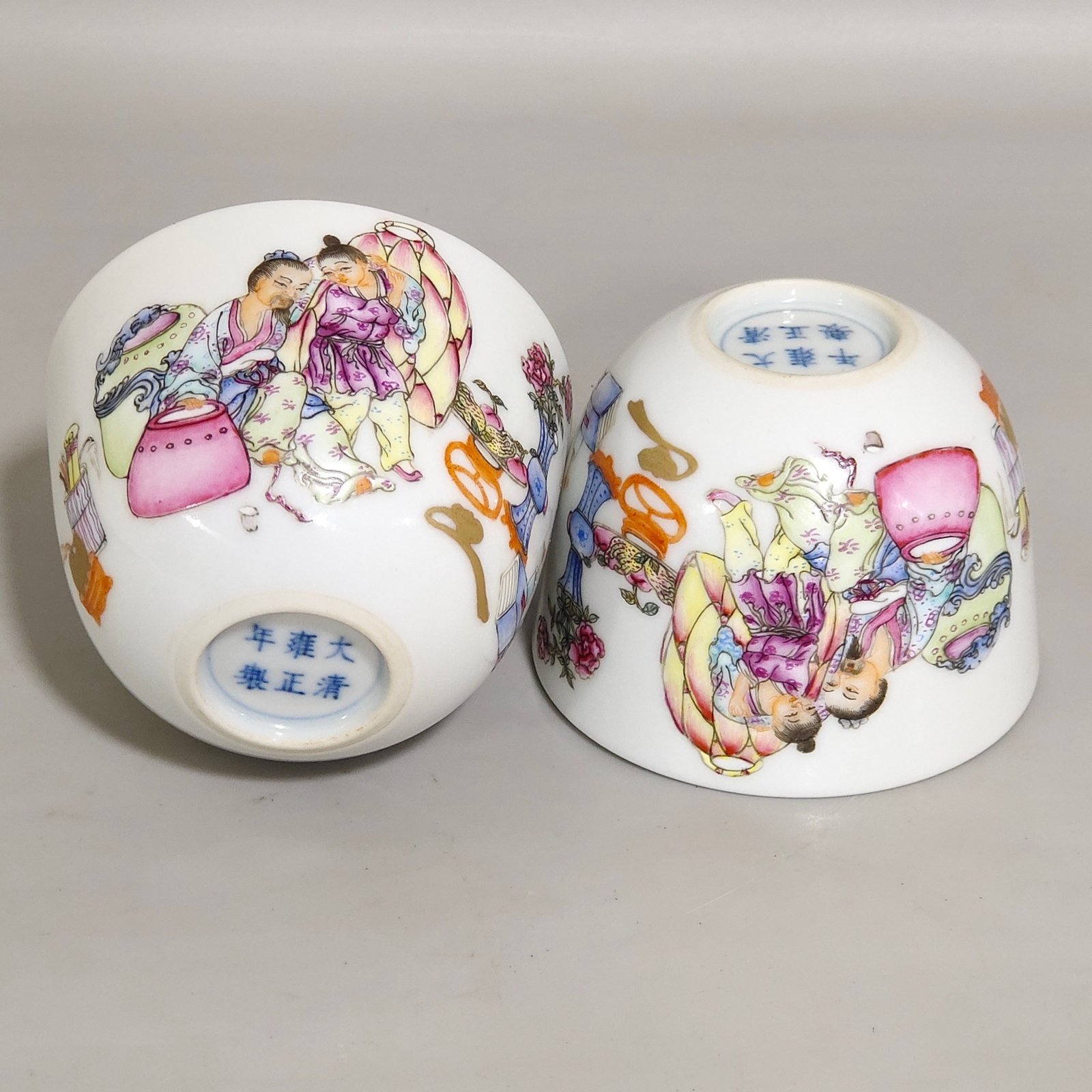 Qing Dynasty Yongzhengcharacter story cup
