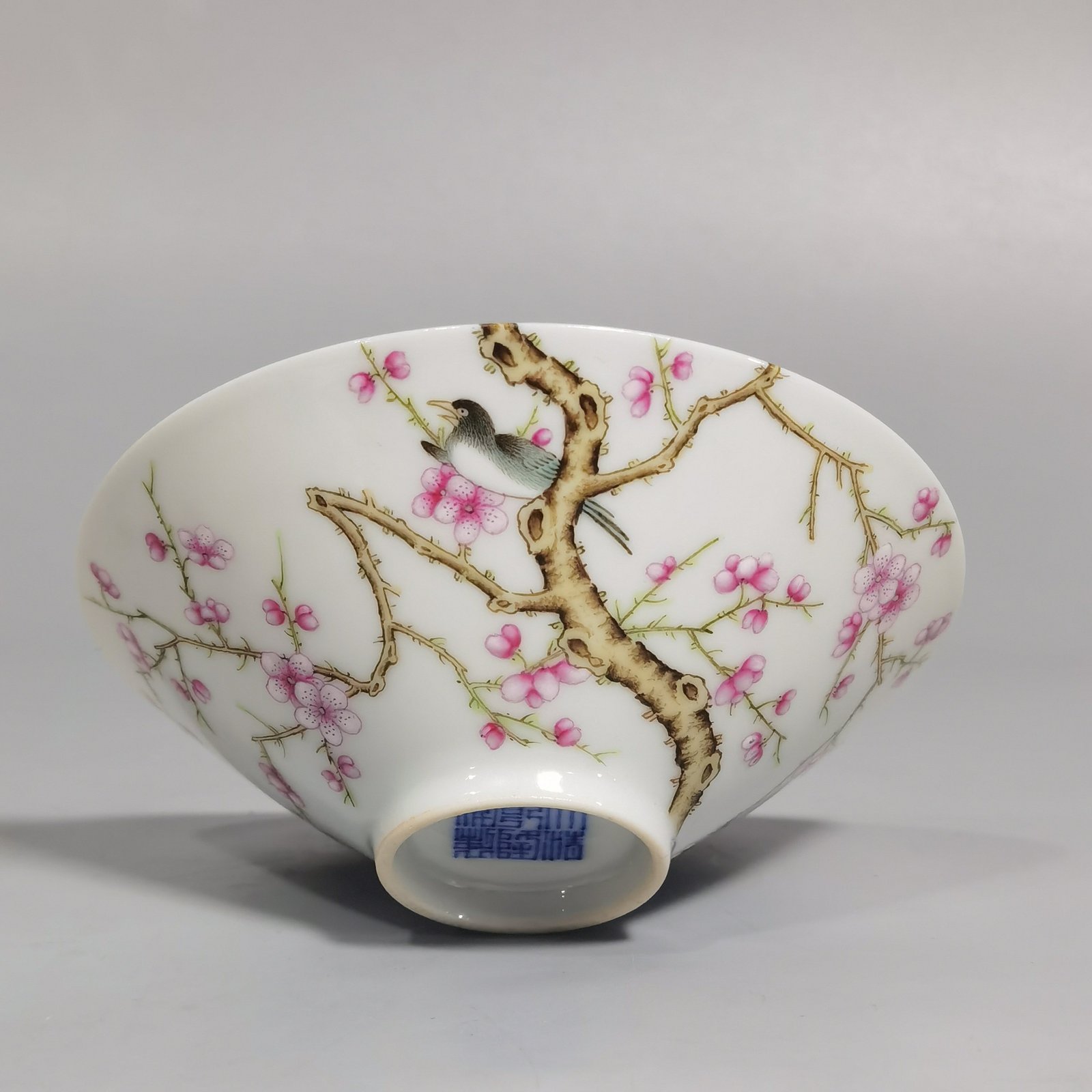 Qing Dynasty Yongzheng pastel colored bamboo hat