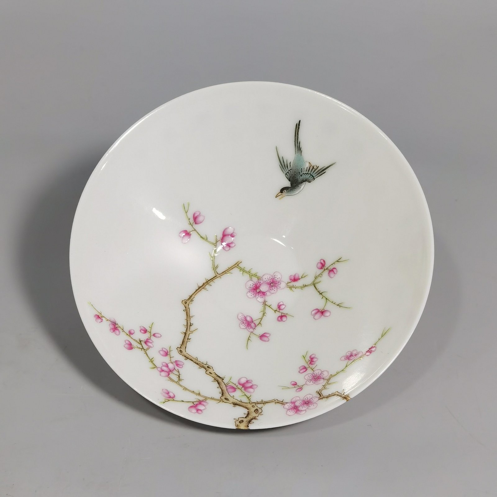 Qing Dynasty Yongzheng pastel colored bamboo hat