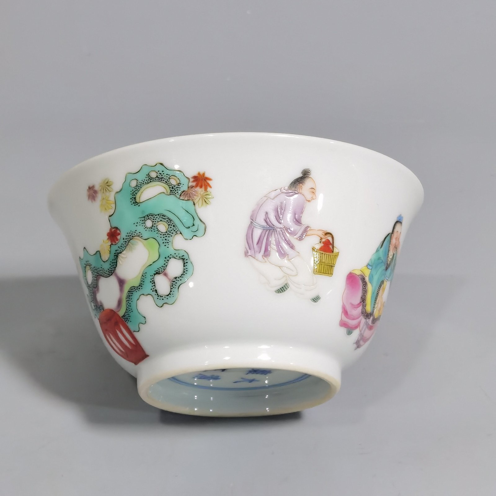 Qing Dynasty Yongzheng pair of pastel Gao Shiya collection cups