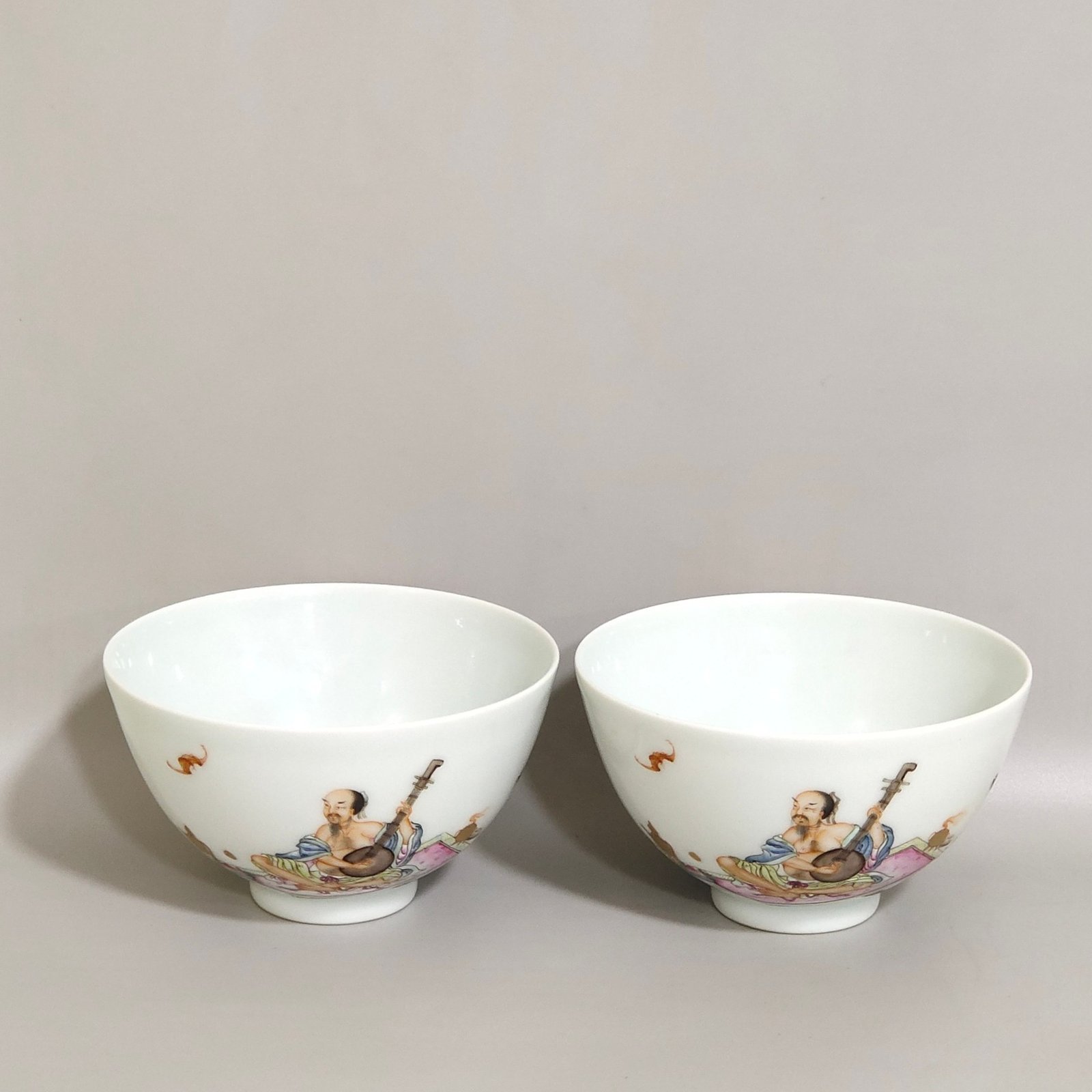 Qing Dynasty Yongzheng character story poem cup