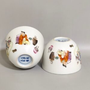 Qing Dynasty Yongzheng figure Gao Shitu cup