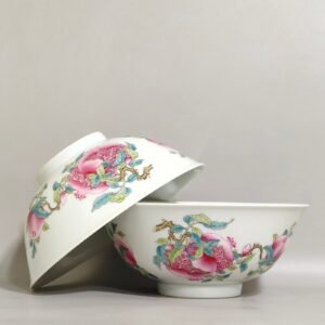 Qing Dynasty Yongzheng famille rose bowl with three patterns
