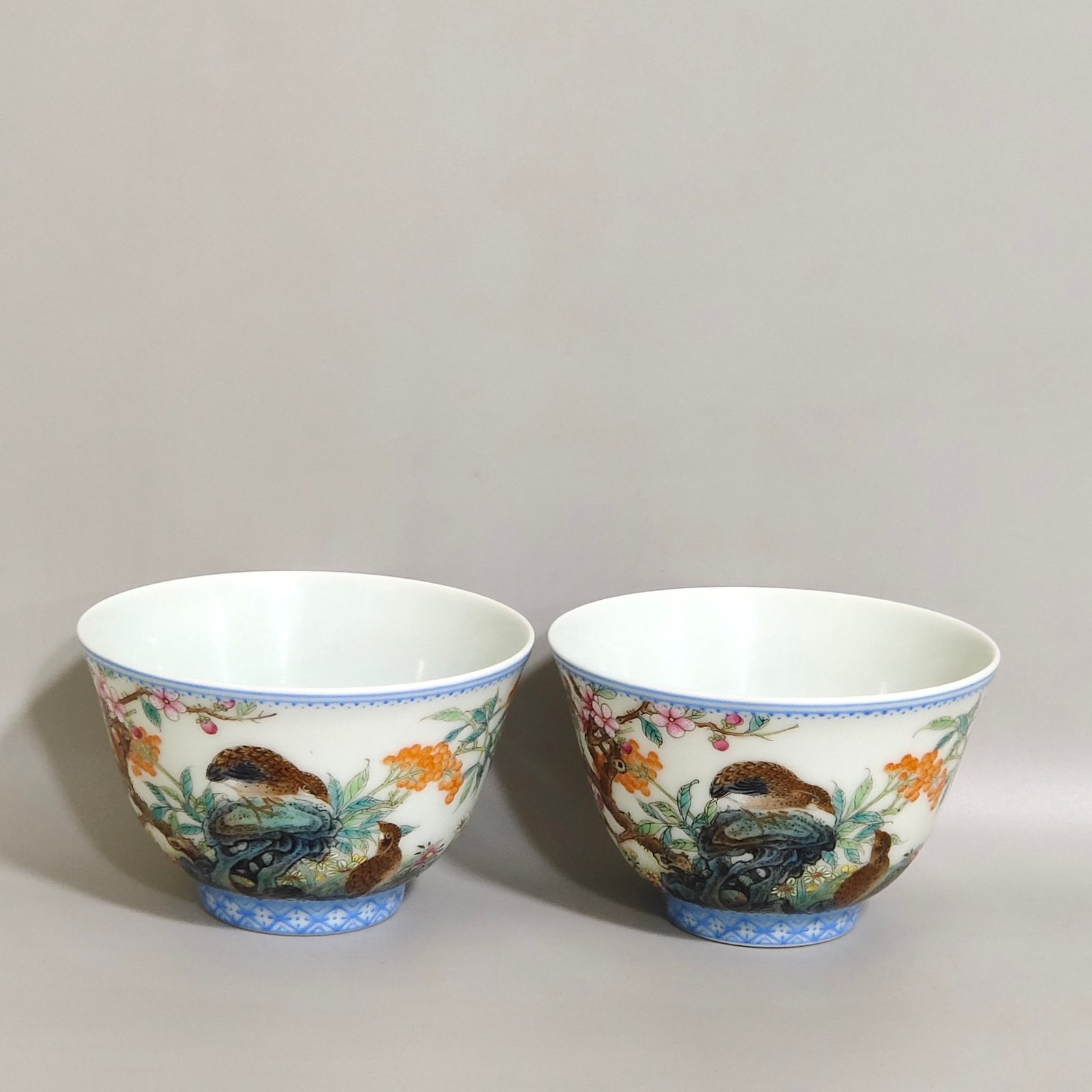 Qing Dynasty Yongzheng famille rose porcelain cup