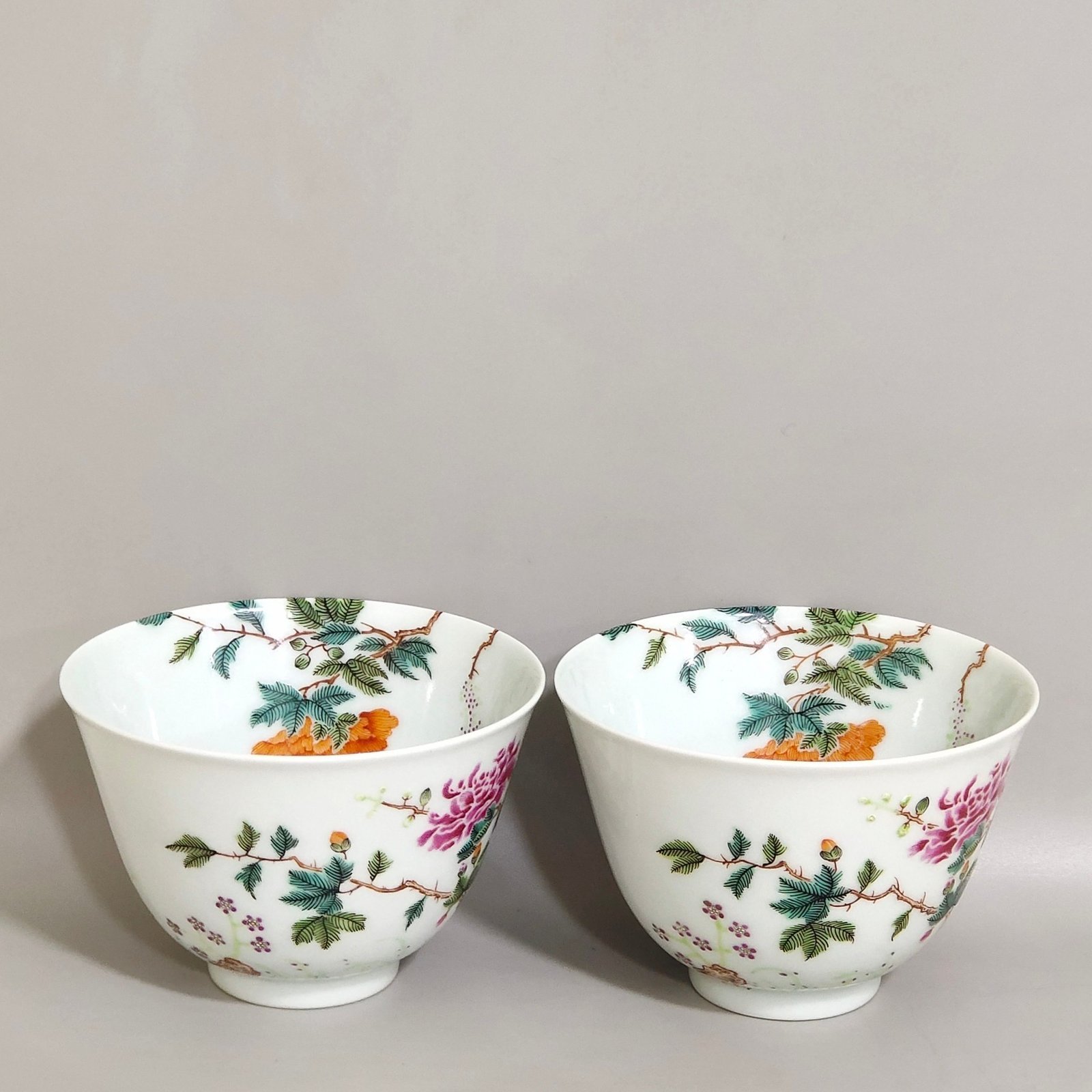 Qing Dynasty Yongzheng famille rose porcelain cup