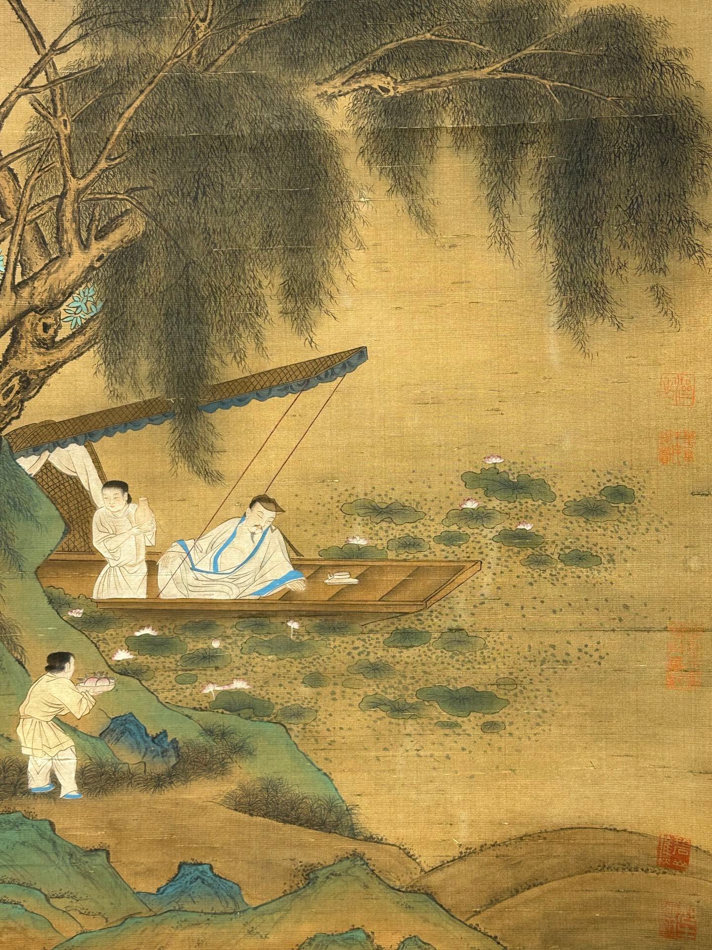 Chinese scroll painting Emperor Huizong of Song