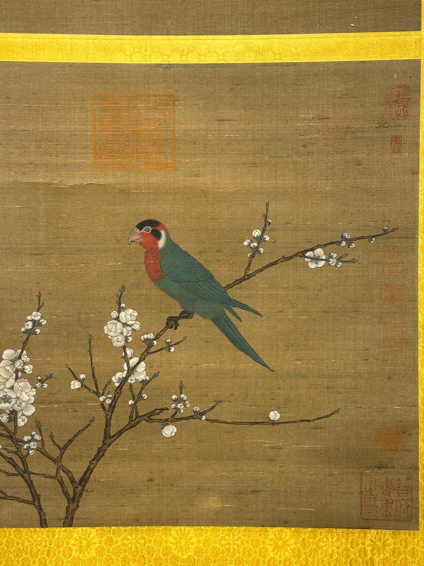 Chinese scroll painting Emperor Huizong of Song