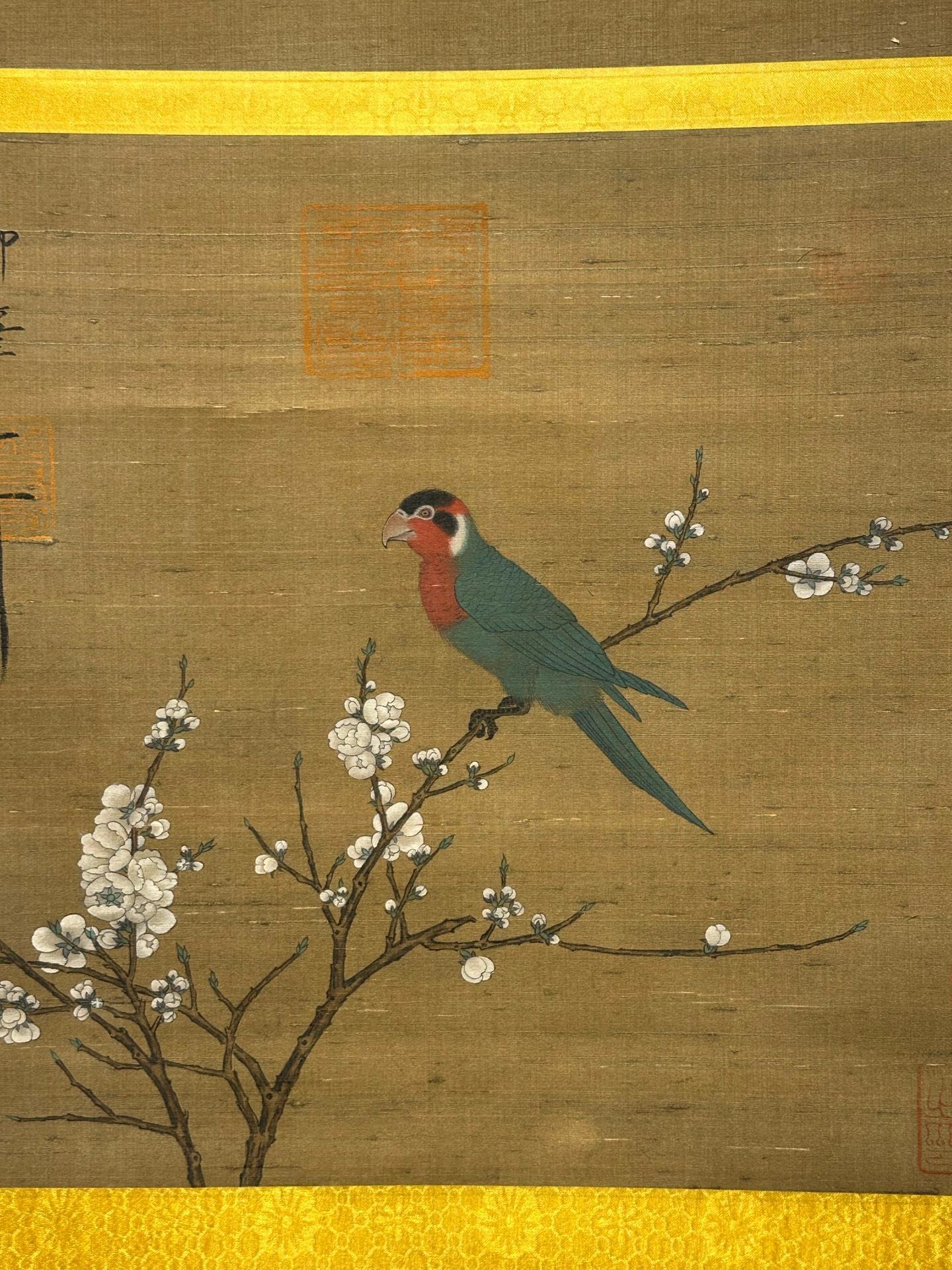 Chinese scroll painting Emperor Huizong of Song